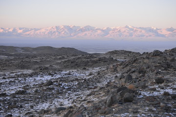 Kurai alpine steppe at a height of 2000m