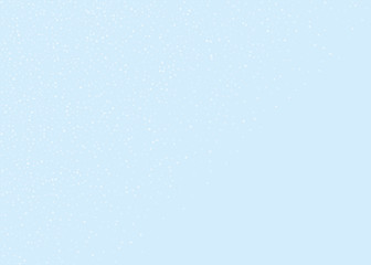 Abstract semicircle with round snow of different size and transparency. Beautiful frame with snowfall.