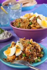     INDIAN VEGETARIAN CASHEW AND MUSHROOM BIRYANI CURRY         
