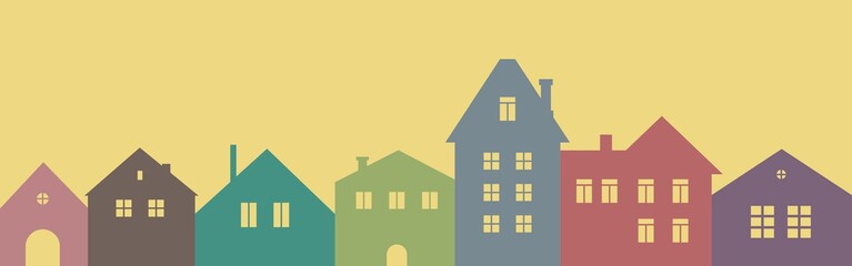 Силуэт из домов © Abundzu