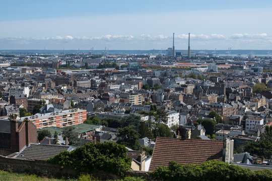 Cityscape of Le Havre in a summer day. Normandy, France