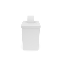 Box for voting with ballots