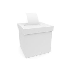 Box for voting with ballots