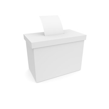 Box for voting with ballots