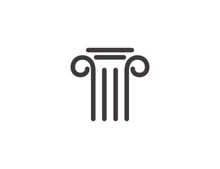 Pillar icon vector symbol