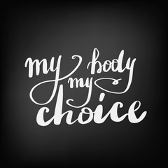  Lettering inscription my body