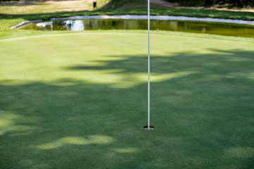 Fototapeta premium Empty golf field meadow