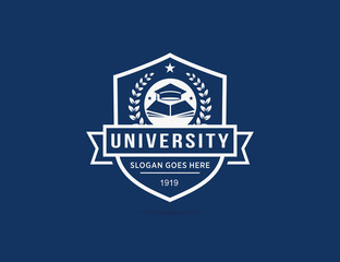 Obraz premium University college school logo template