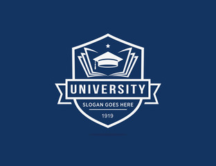 University college school logo template
