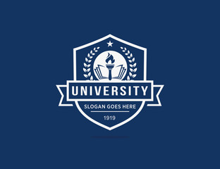 University college school logo template