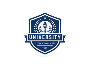 University college school logo template