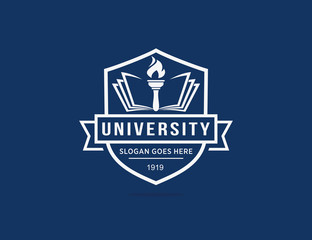 University college school logo template