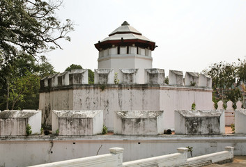 Fort Pom Mahakan in Bangkok. Kingdom of Thailand