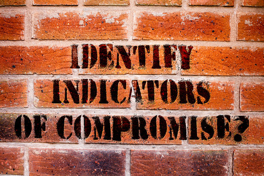 Conceptual hand writing showing Identify Indicators Of Compromise. Business photo text Detect malware online attacks hacking