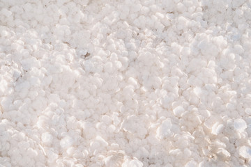 texture of large flakes of salt