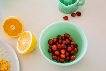 Cranberries and Oranges