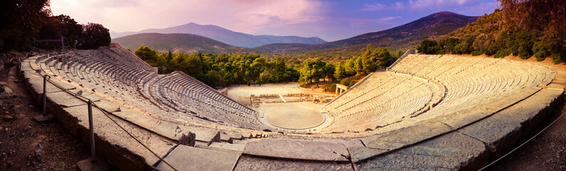 Naklejka premium Epidavros amphitheater in Greece