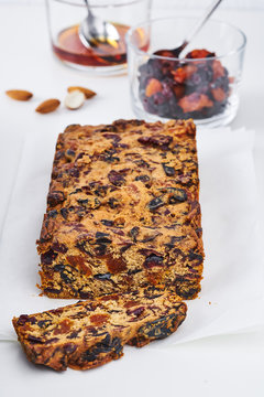Spiced rum fruitcake
