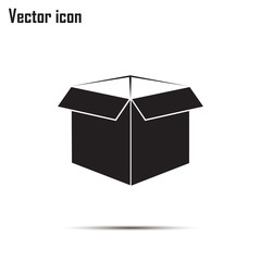 open box vector illustration. Flat design style