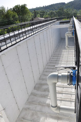 Obraz premium Reconstructed sewage treatment plants