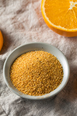 Raw Dried Orange Peel Zest