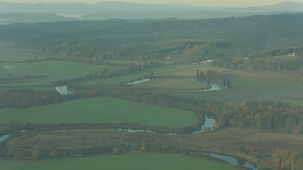 Oregon Wine Farm Country Aerial