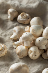 Raw Organic White Button Mushrooms