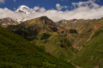 Kazbek, Caucasus Mountains. Georgia