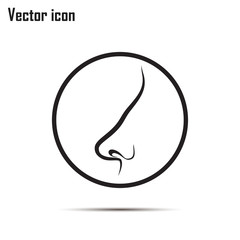 Human nose vector isolated Line icon