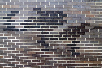 brick wall with pattern