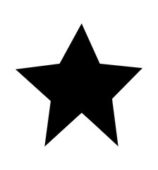 Black star icon symbol of decoration isolated vector 