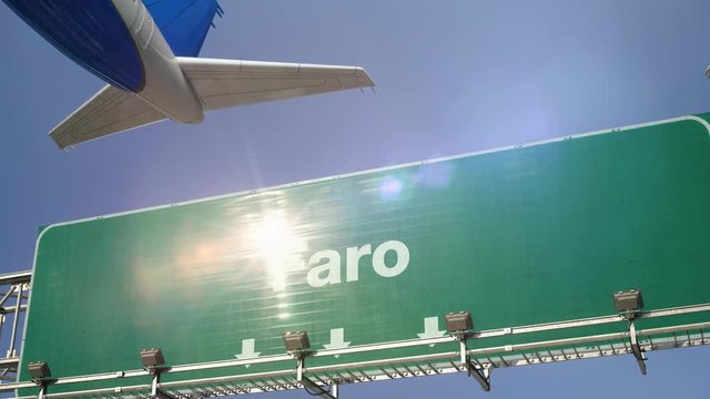 Airplane Take off Faro
