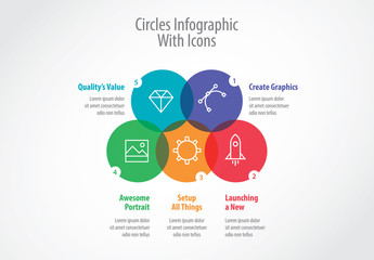 Icons Circles Infographic Layout