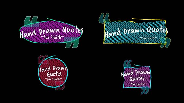 Hand Drawn Quote Titles