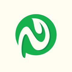 Letter M Eco set logo