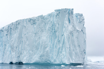 Arctic Glaciers on Arctic Ocean in Greenland