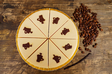 Coffee cake top view