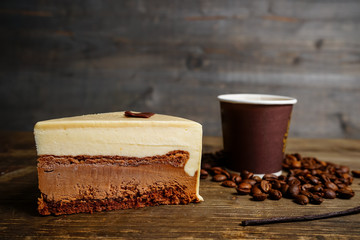 Coffee cake closeup