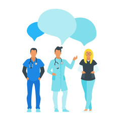 Doctor speech bubble.