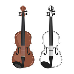 Fototapeta na wymiar Music instrument - violin