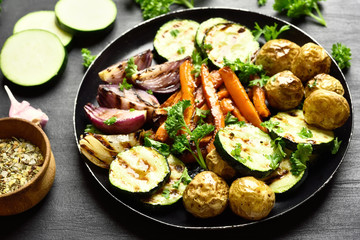 Baked vegetables