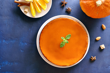 Pumpkin and orange pie