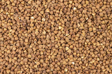 Buckwheat seeds, background, texture.