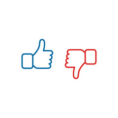 like and dislike symbol