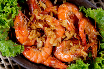 shrimps on plate