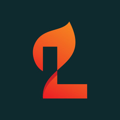 Letter L Fire Set Logo