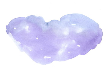 Purple watercolor splash