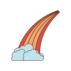 rocket flash isolated icon