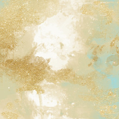 Grungy textured background with a touch of shimmery gold and watercolor. Rough and chic at the same...