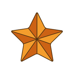 star of five points isolated icon